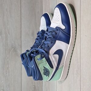 Nike Air Jordan Mens 554724-413 High-Top Leather Sneakers Shoes Sz 14